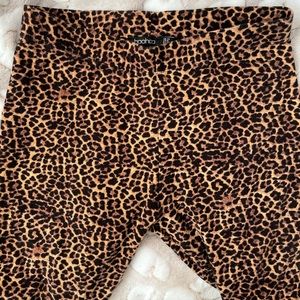 Boohoo Cheetah Print Biker Shorts